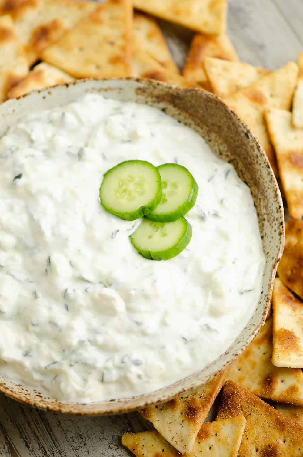 Cucumber Feta Greek Yogurt Dip