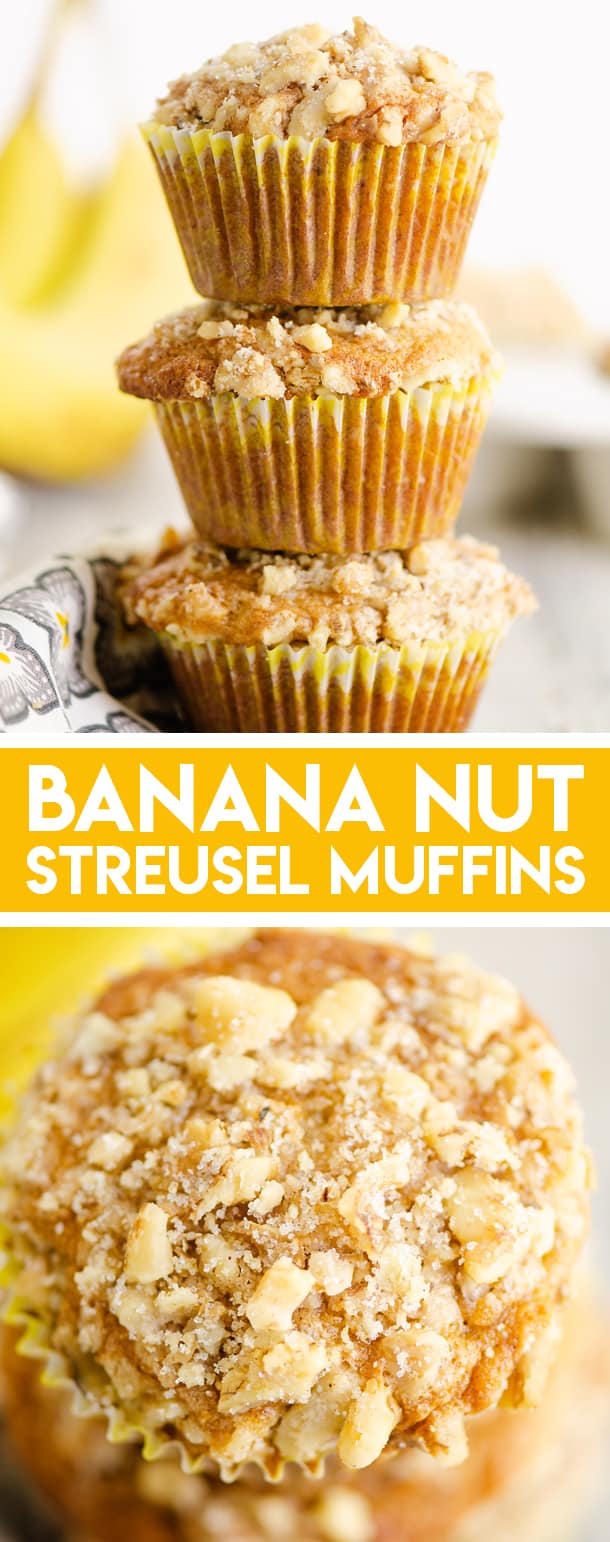 Banana Nut Streusel Muffins