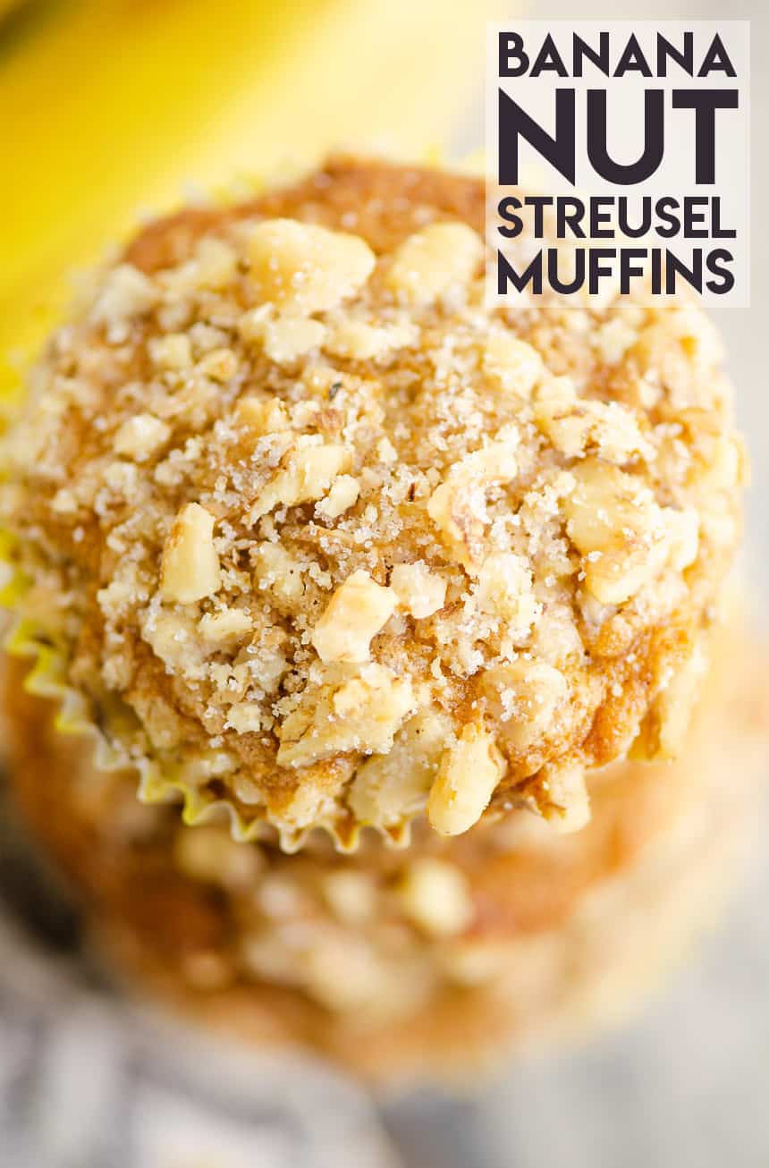 Banana Nut Streusel Muffins
