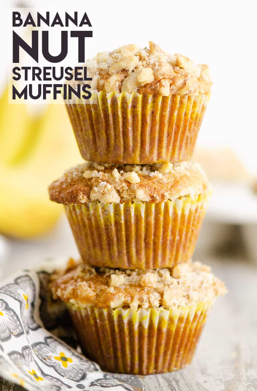 Banana Nut Streusel Muffins