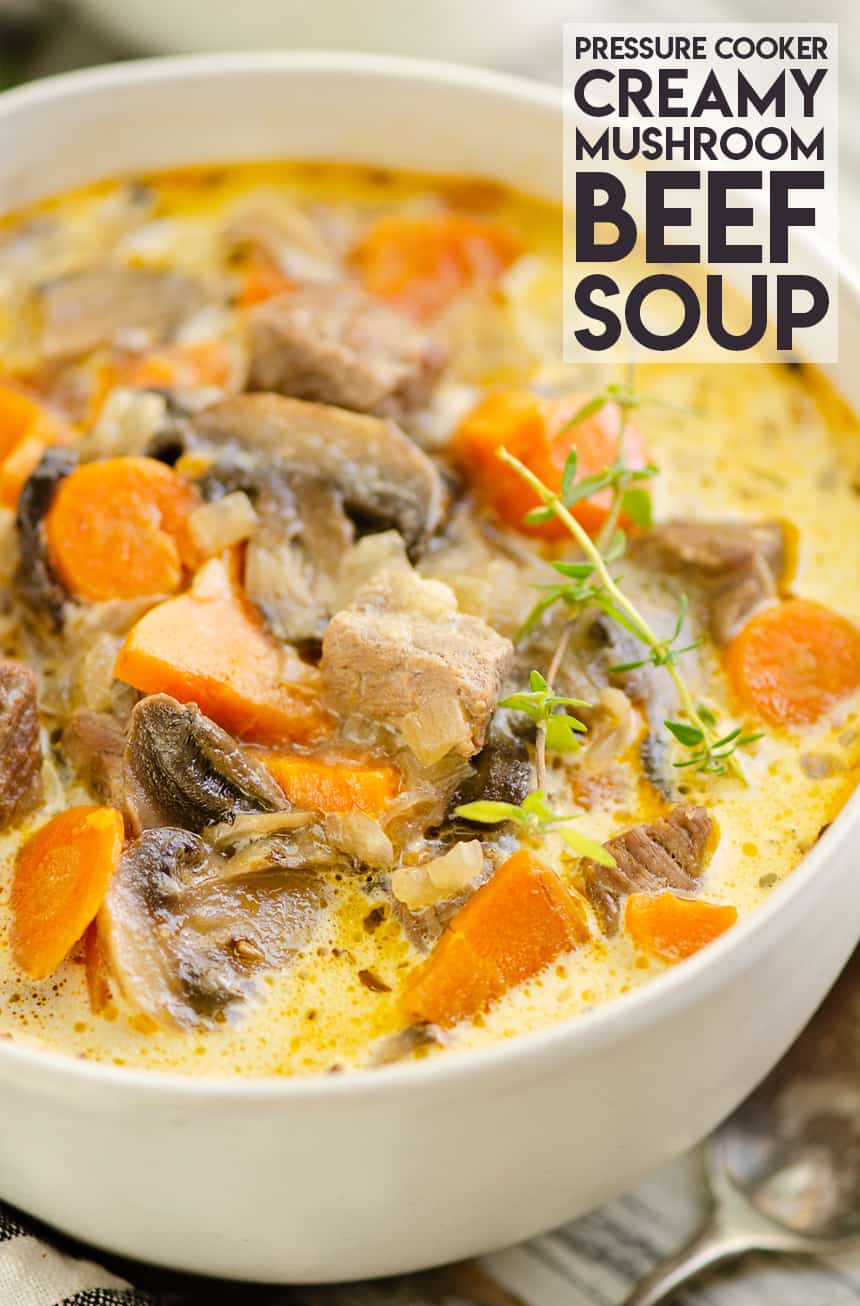 Pressure Cooker Beef and Rice Cream of Mushroom Soup Anderson