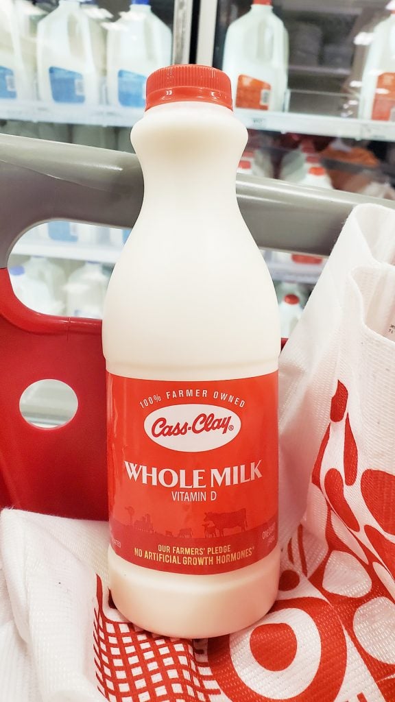 Cass Clay Milk purchased at Target