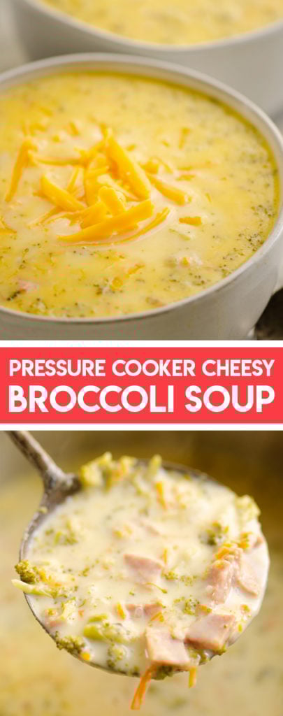Pressure Cooker Ham & Broccoli Cheese Soup