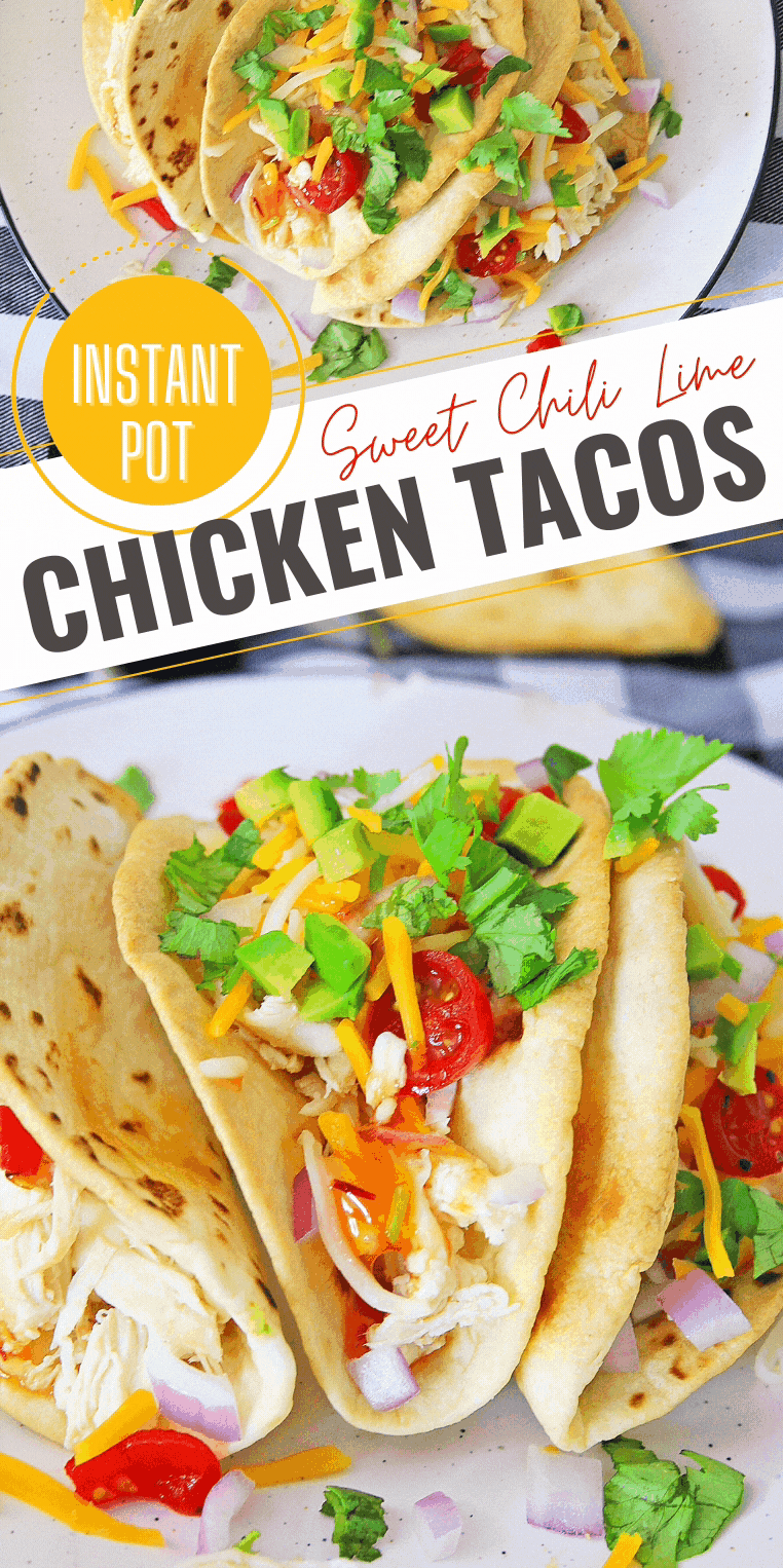 Pressure Cooker Chili Lime Chicken Tacos