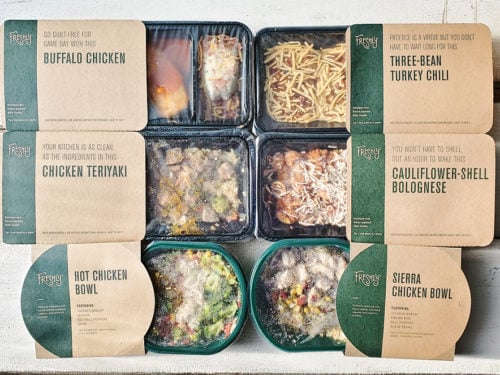 Freshly Meals packaged and refrigerated