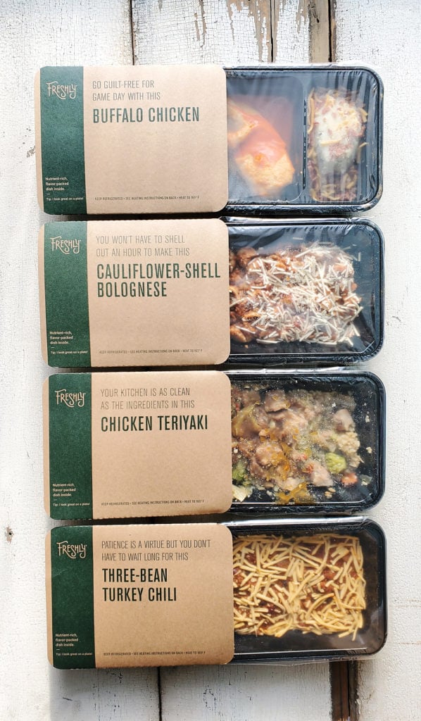 Freshly Meals packaged and refrigerated