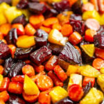 Honey Roasted Beets & Carrots on sheet pan