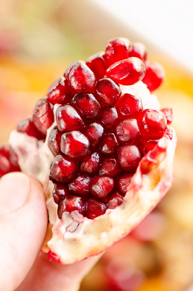 pomegranate piece with seeds