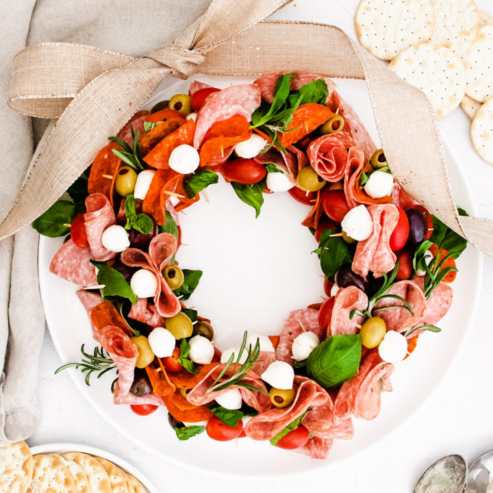 Christmas Antipasto Wreath