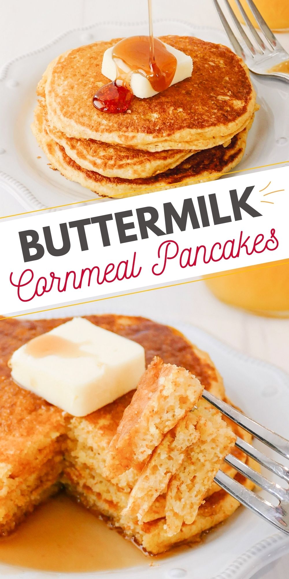 Buttermilk Cornmeal Pancakes