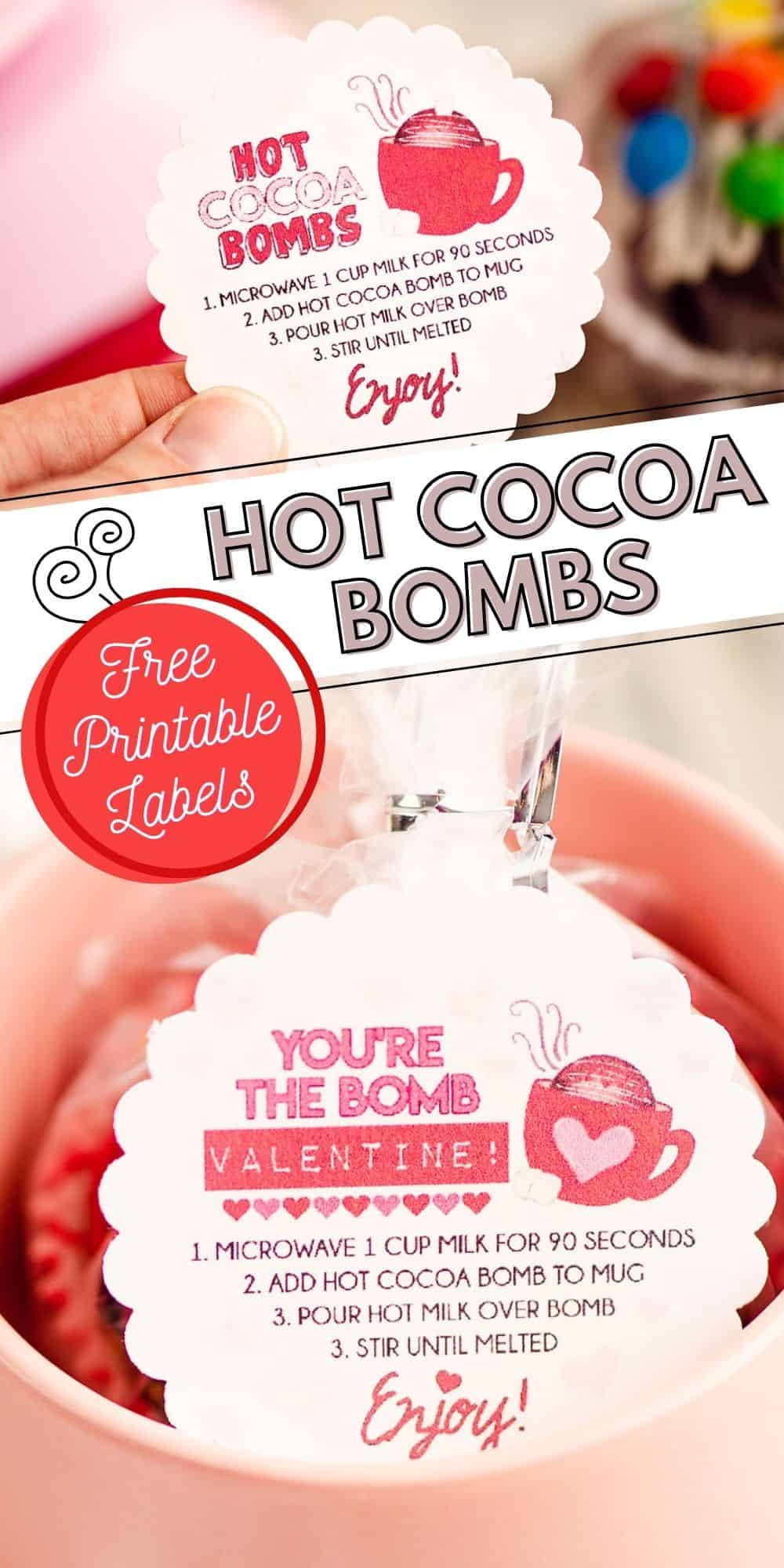 Free Printable Hot Cocoa Bomb Tags