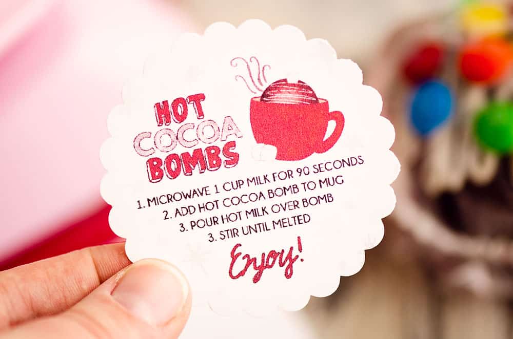 Free Printable Hot Cocoa Bomb Labels Printable Templates