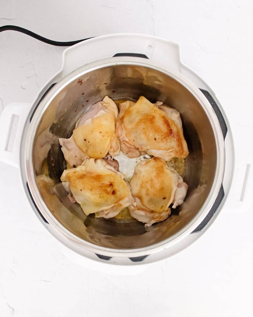 seared chicken thighs in instant pot