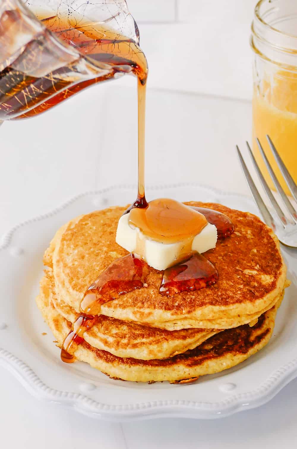 Buttermilk Cornmeal Pancakes