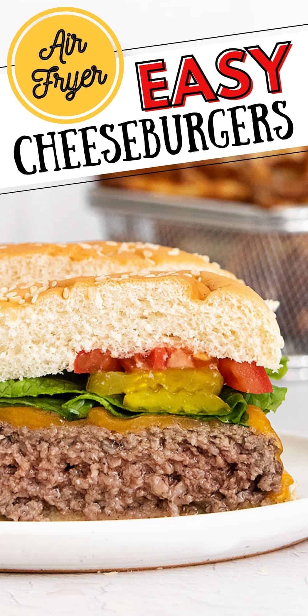 Air Fryer Cheeseburgers Easy 15 Minute Recipe