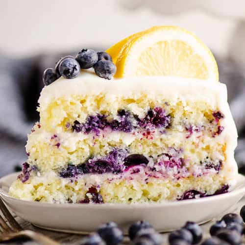 Blueberry Lemon Layer Cake
