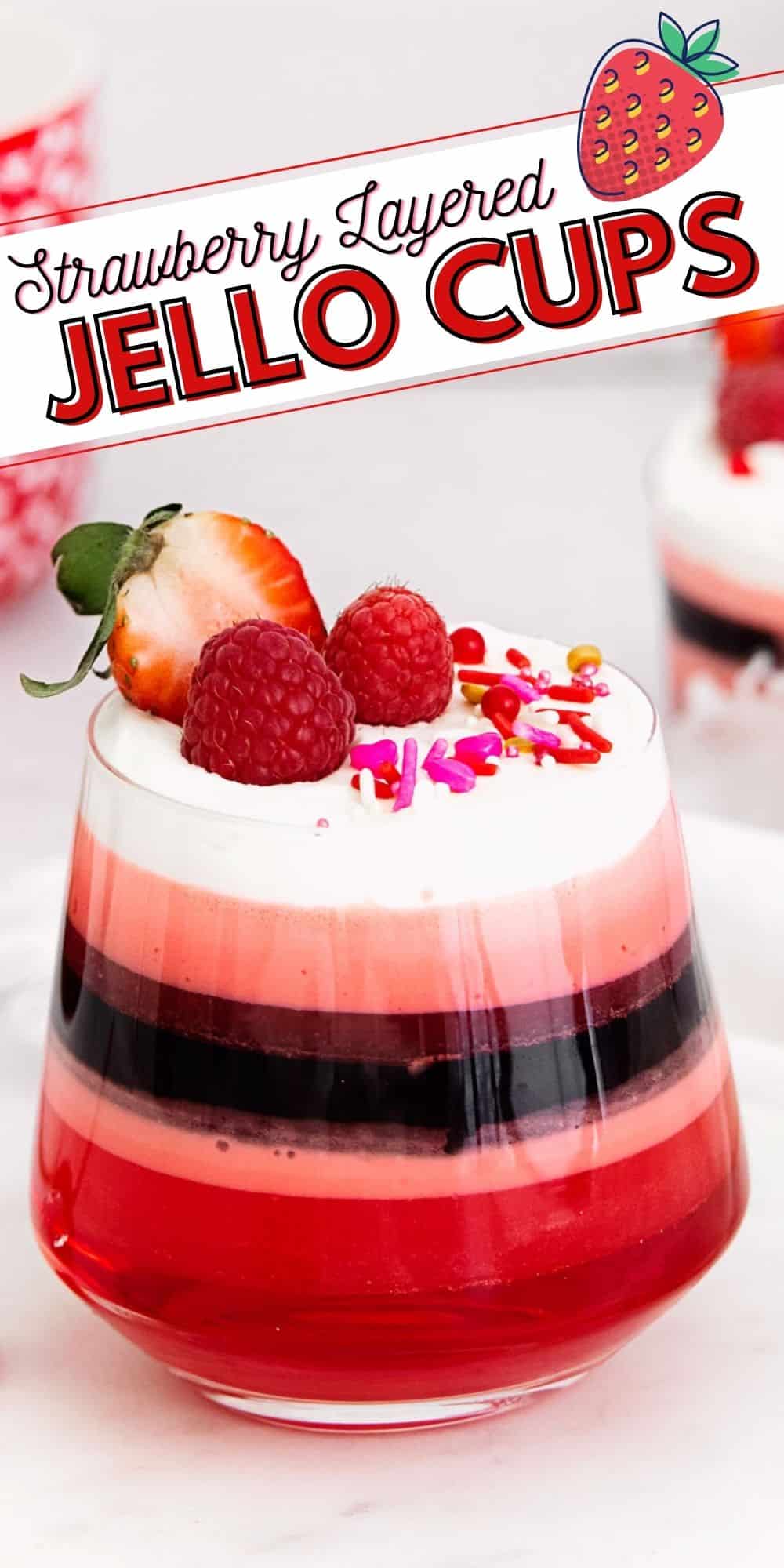 Valentine Layered JellO Cups The Creative Bite Valentine's Day