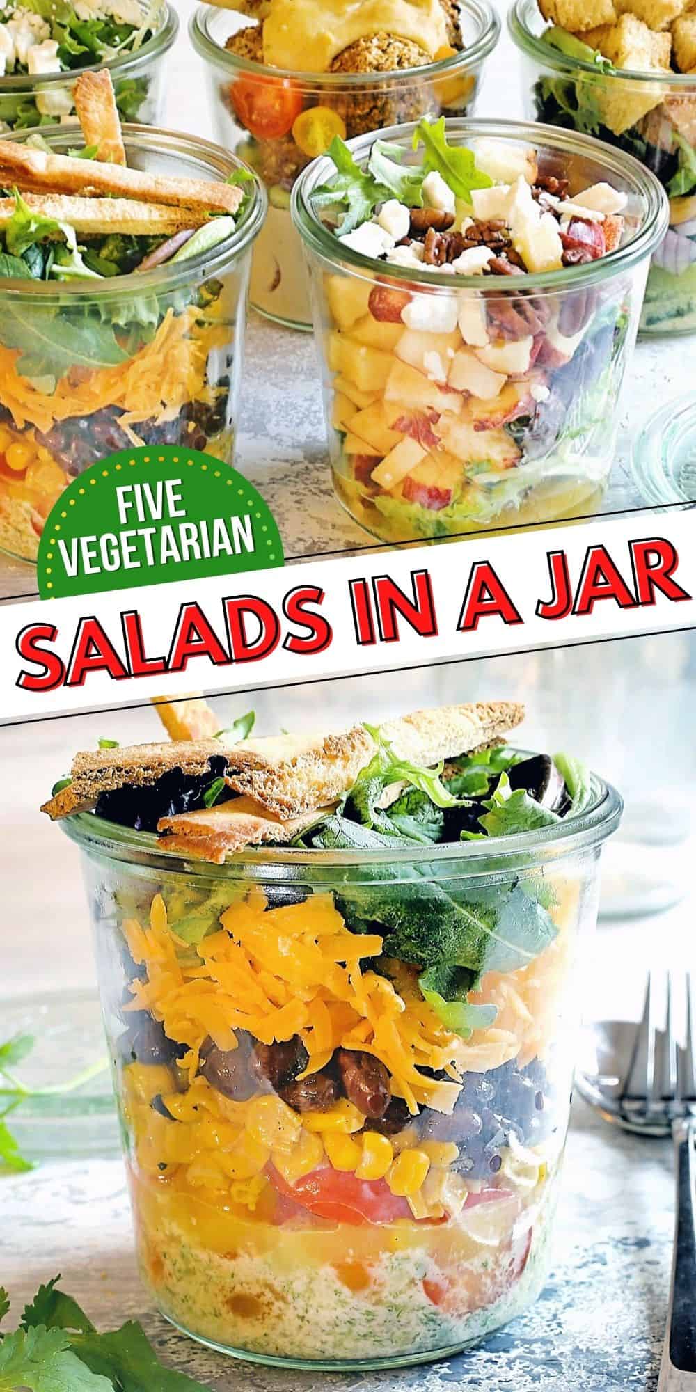 5 Vegetarian Salad in a Jar Recipes