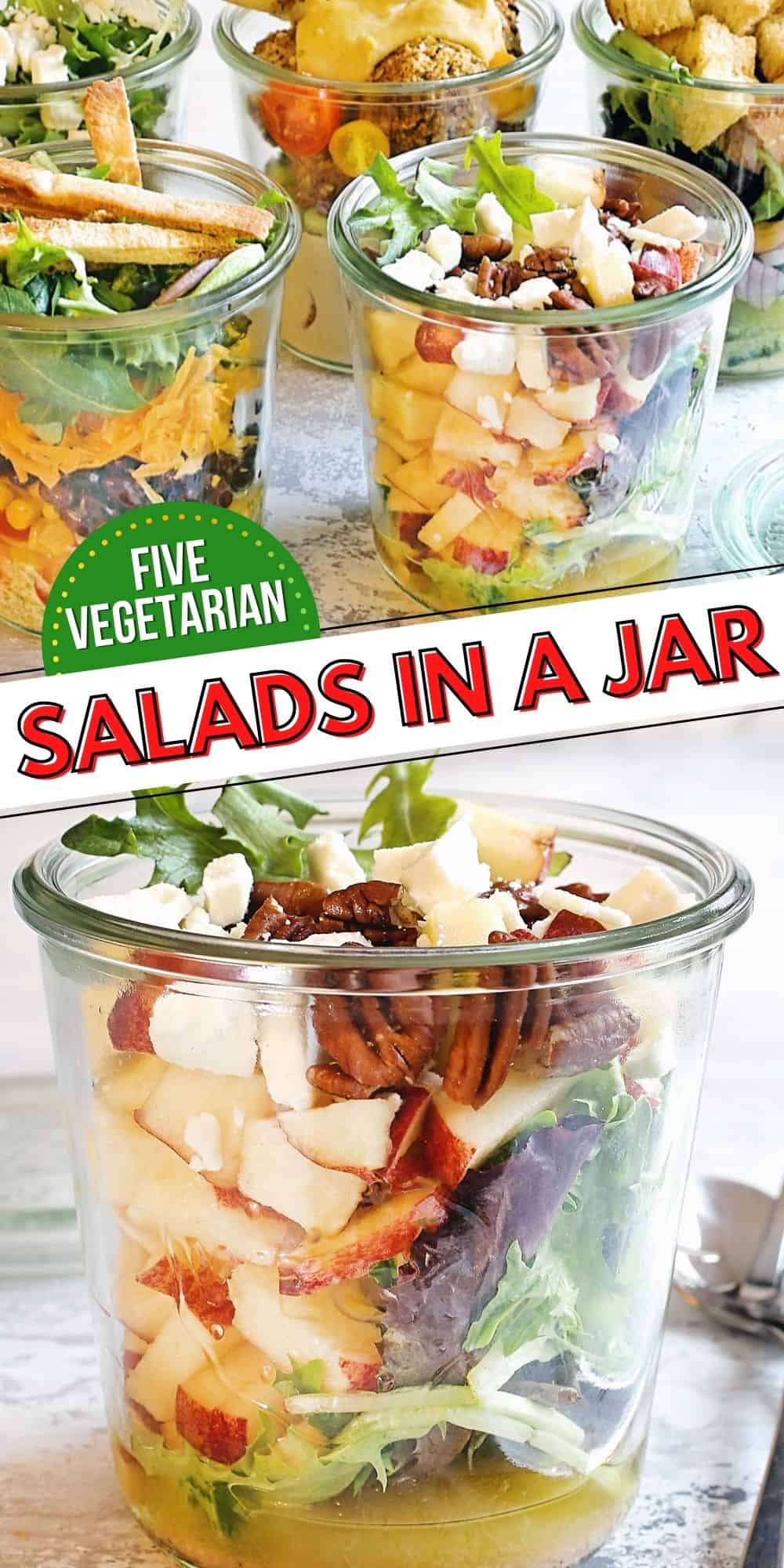 5 Vegetarian Salad in a Jar Recipes
