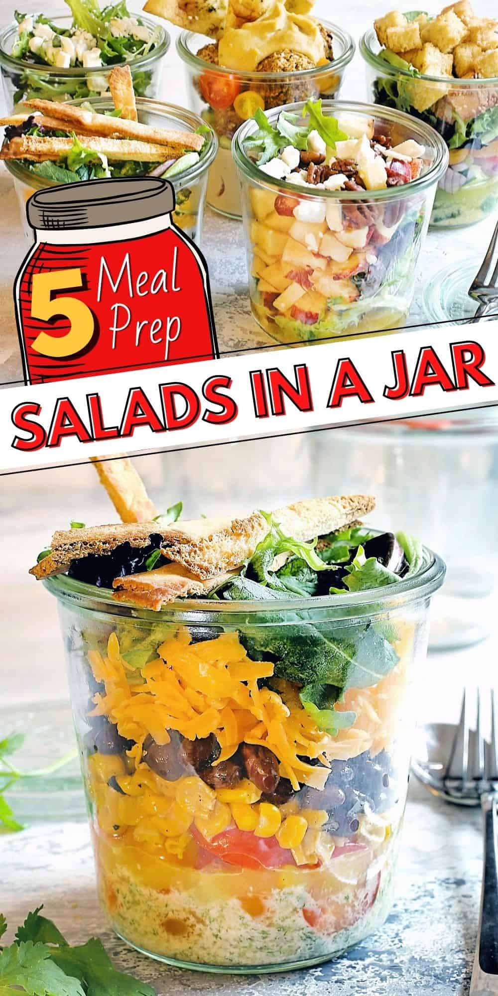 5 Vegetarian Salad in a Jar Recipes