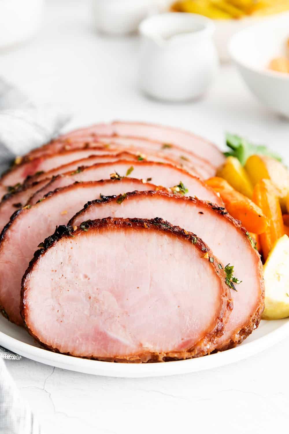 Air Fryer Ham With Garlic Herb Butter Great Air Fryer Recipes