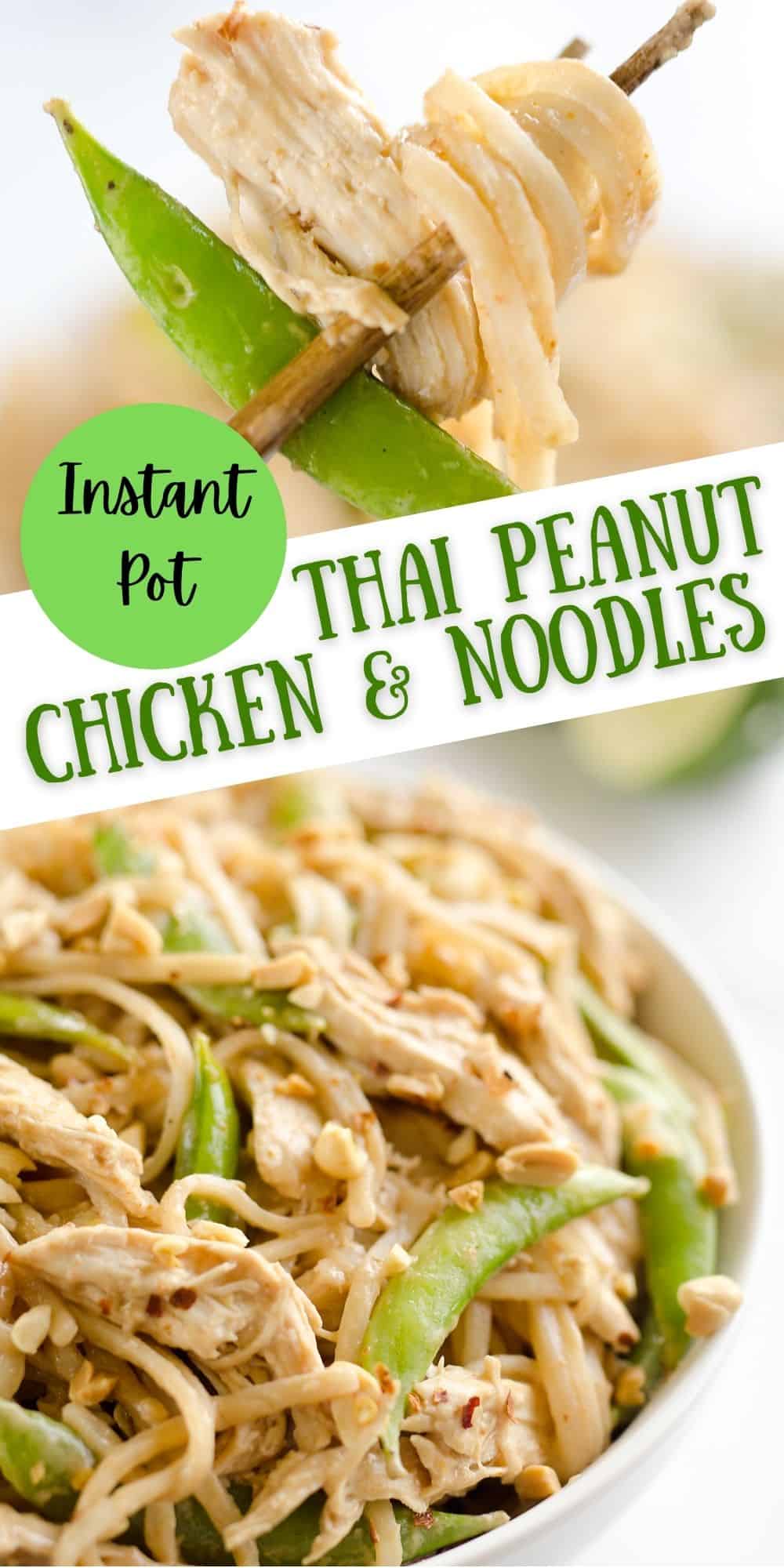 Pressure Cooker Thai Peanut Chicken & Noodles