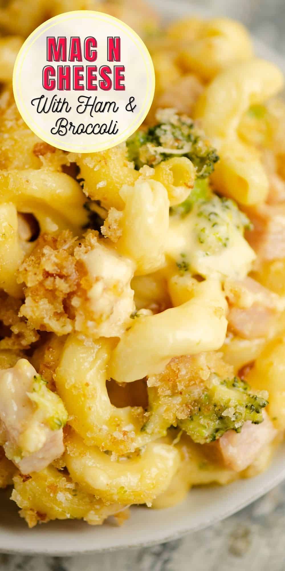 Mac and Cheese with Ham & Broccoli