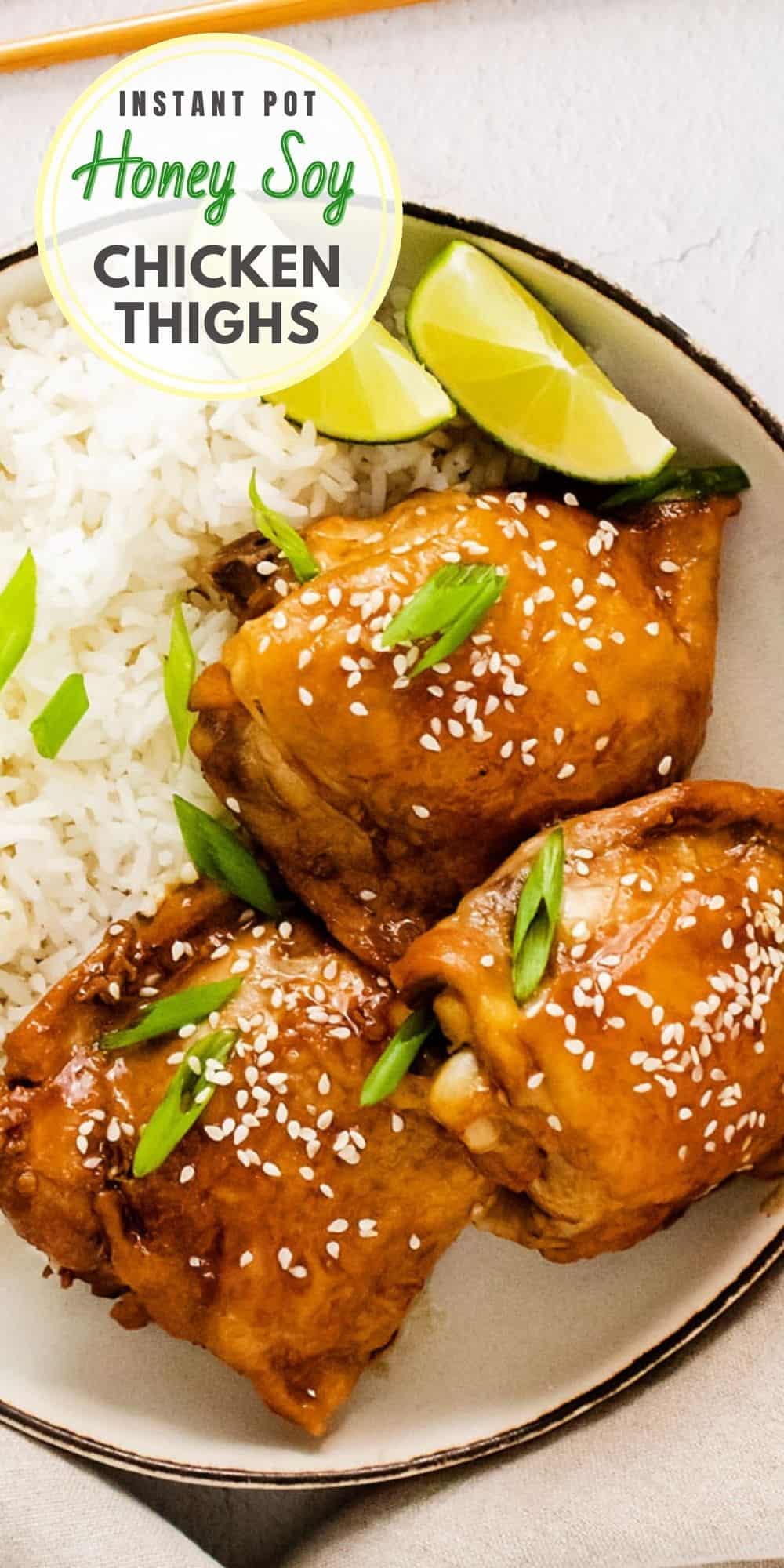 Instant Pot Honey Soy Chicken Thighs Easy Instant pot recipes