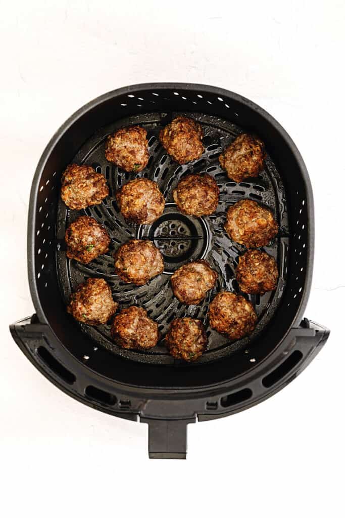 meatballs cooked in air fryer