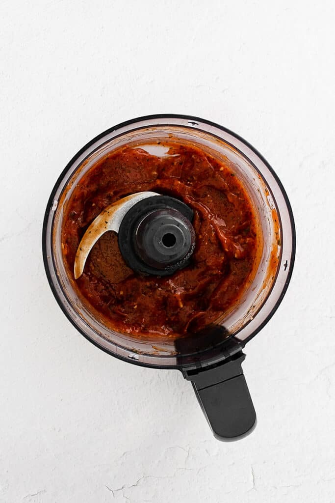 sweet chili ketchup in food processor