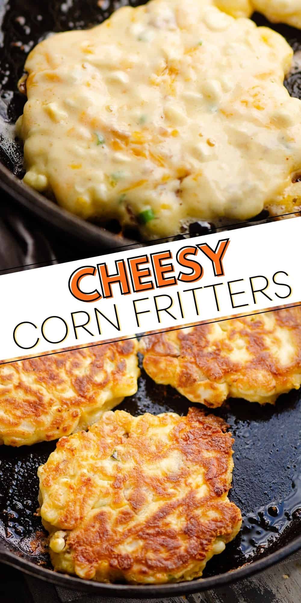 Cheesy Corn Fritters