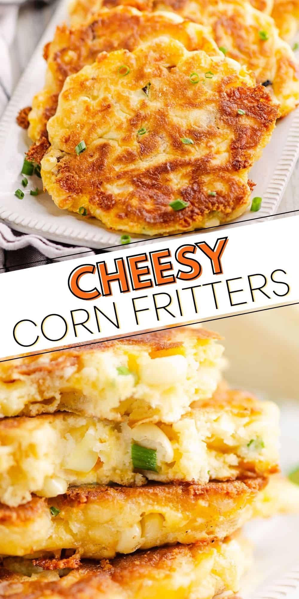 Cheesy Corn Fritters