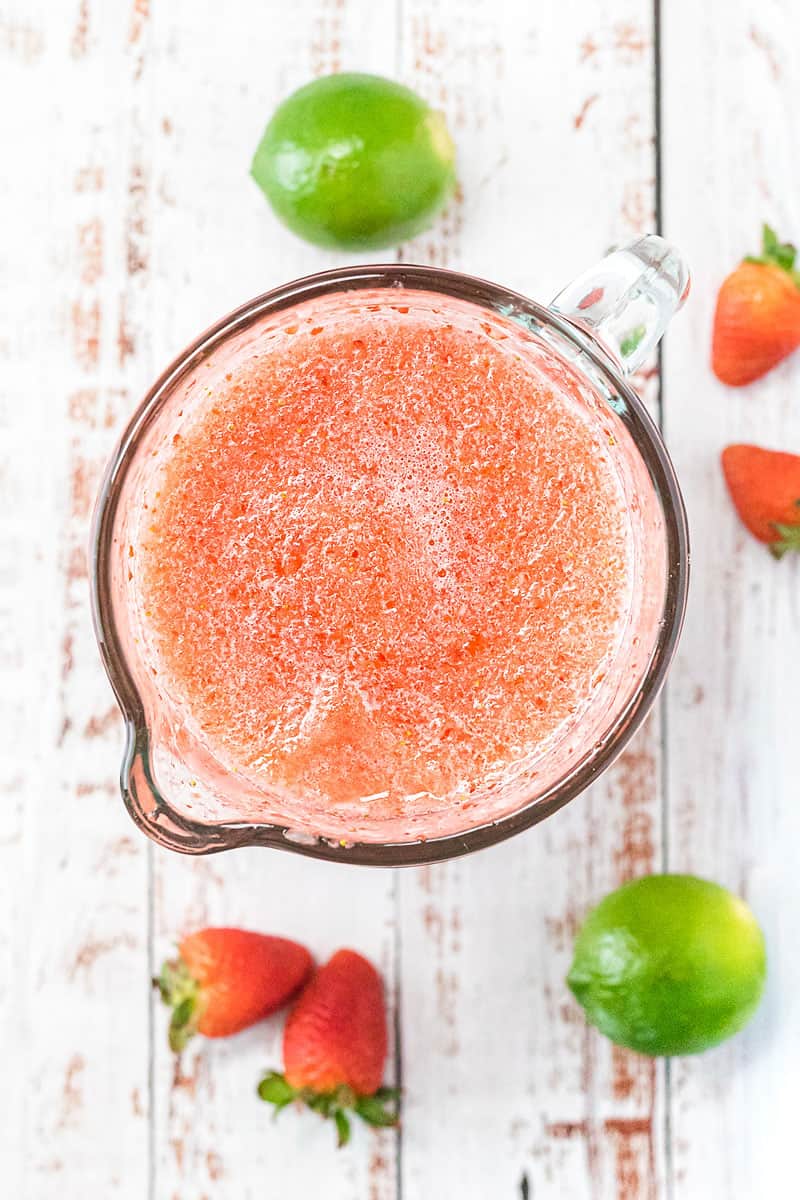 Easy Frozen Strawberry Daiquiri Four Ingredient Frozen Strawberry Daiquiris
