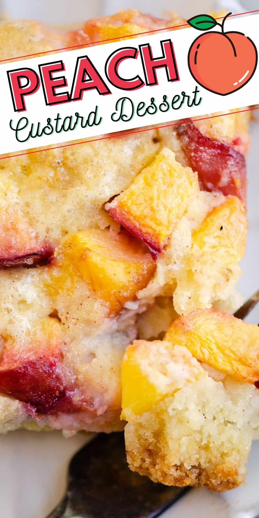 Easy Peach Custard Dessert