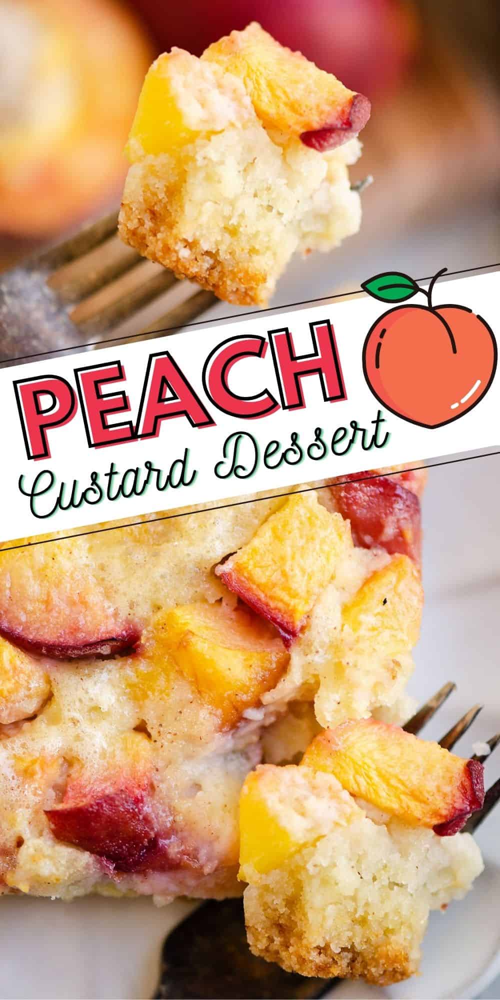 Easy Peach Custard Dessert