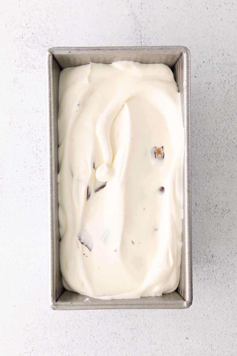 Moose Tracks No Churn Ice Cream 8 Moose tracks ice cream scoops in glass bowl on table with reese