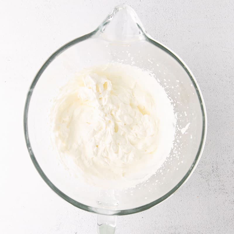 whipped cream in bowl