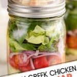 Greek Chicken Salad In Mason Jars (Meal Prep) – Melanie Cooks