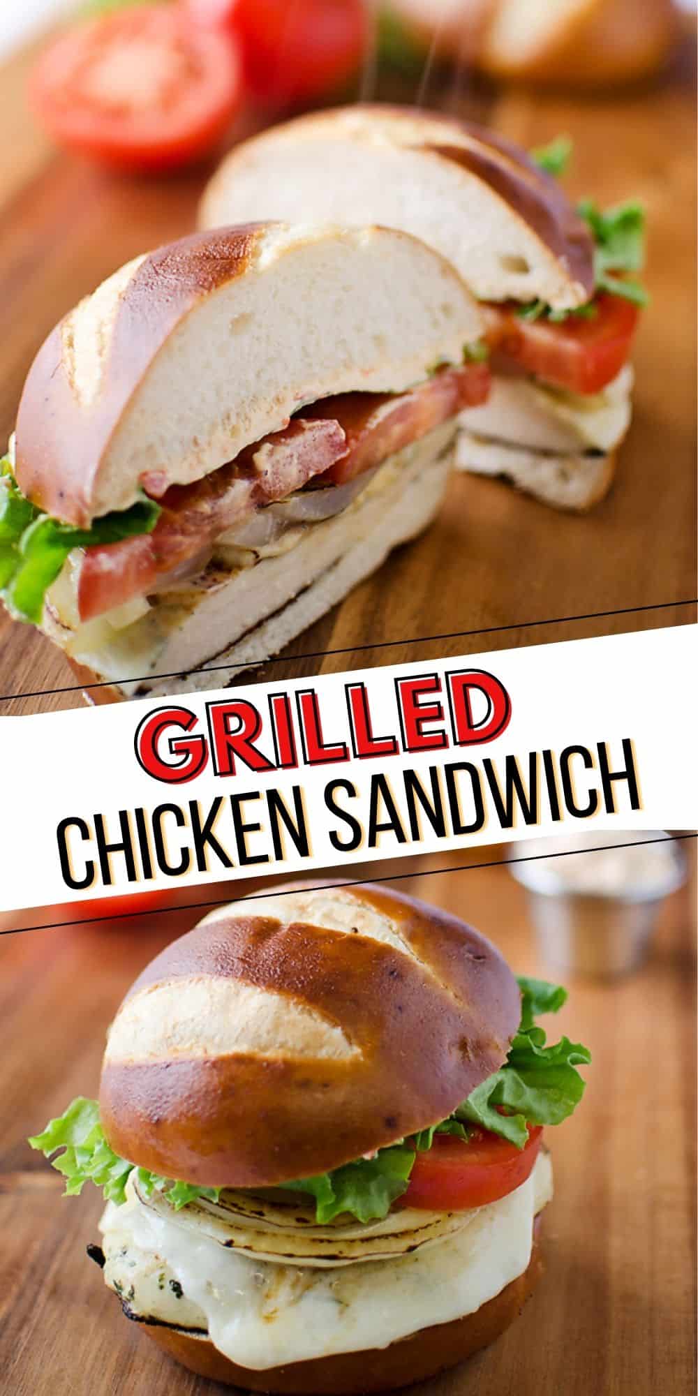 Roasted Red Pepper & Provolone Grilled Chicken Sandwich
