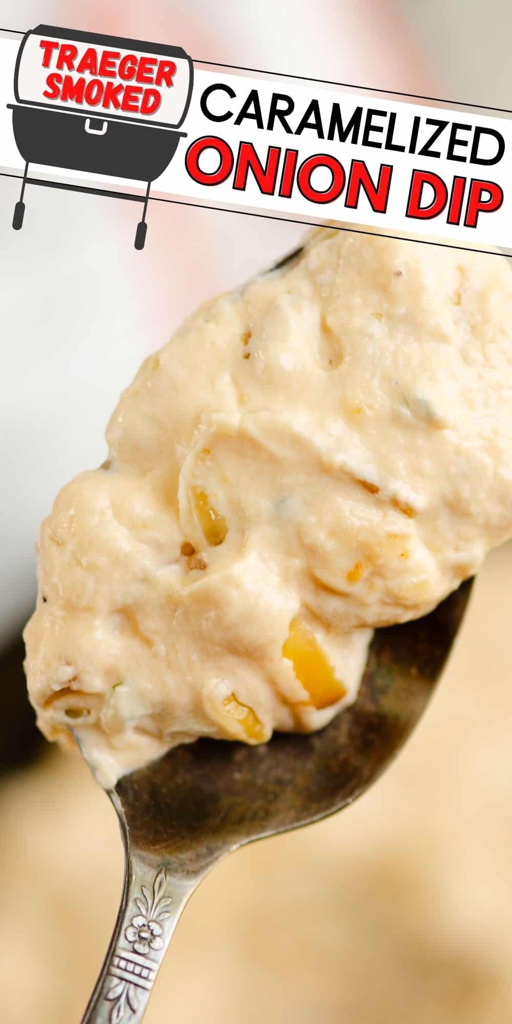 Traeger Smoked Cheesy Caramelized Onion Dip