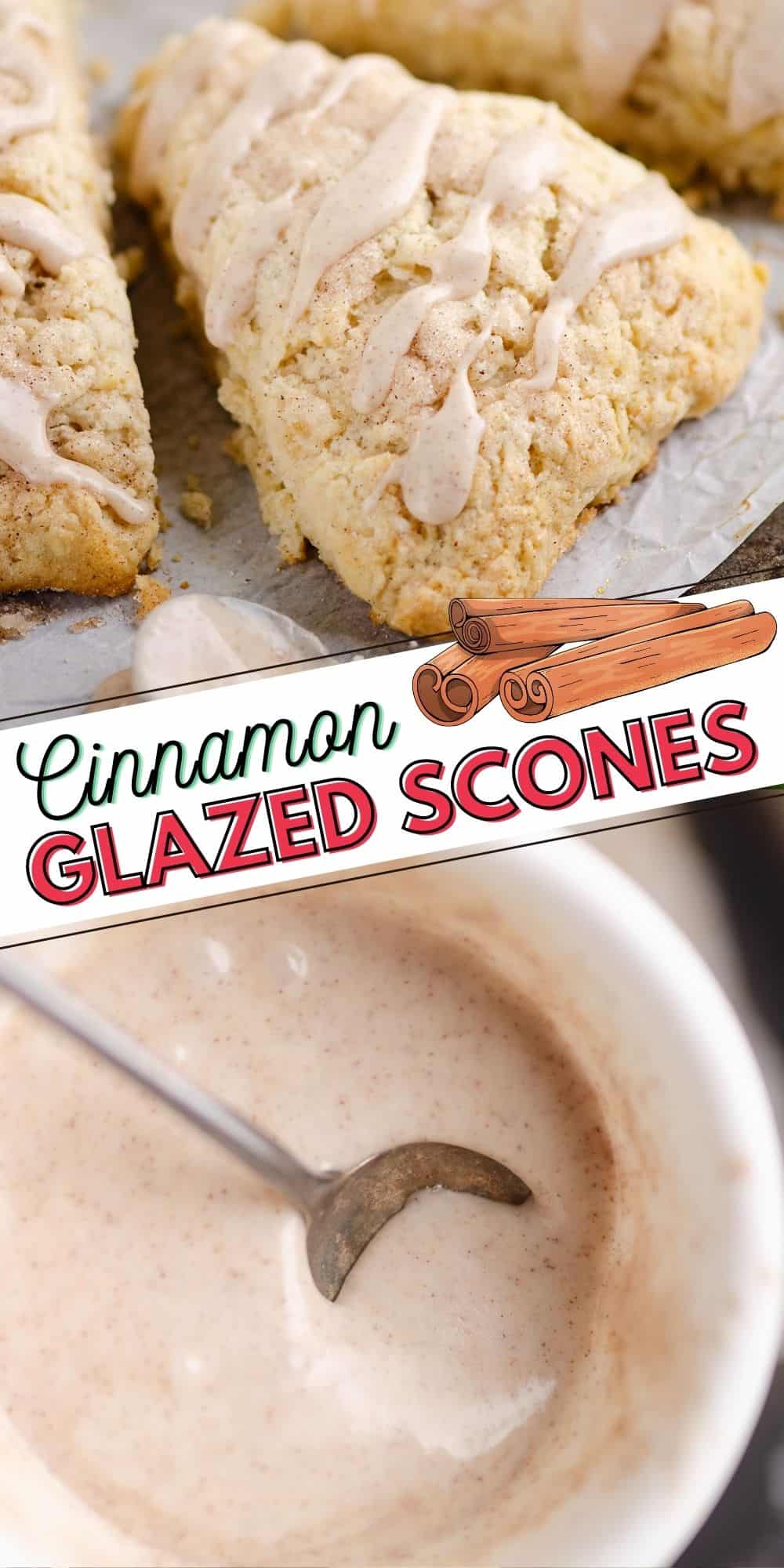 Glazed Cinnamon Scones