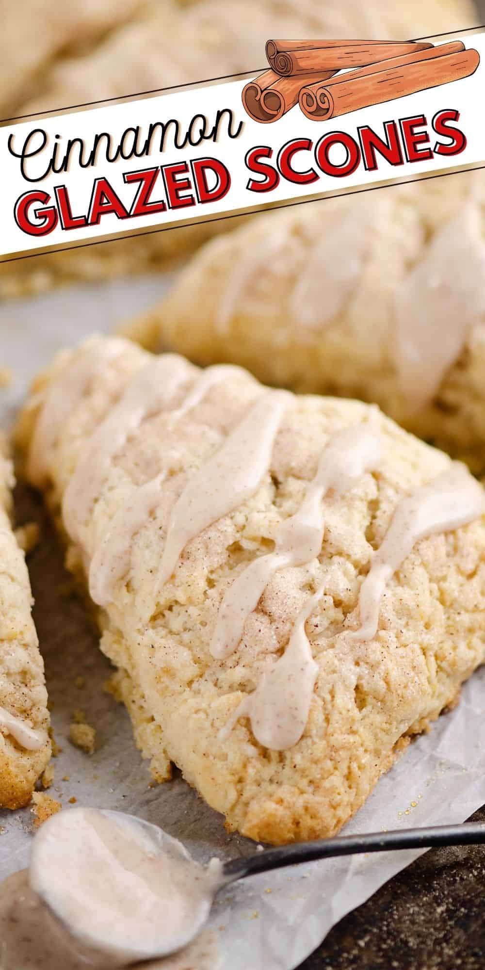 Glazed Cinnamon Scones