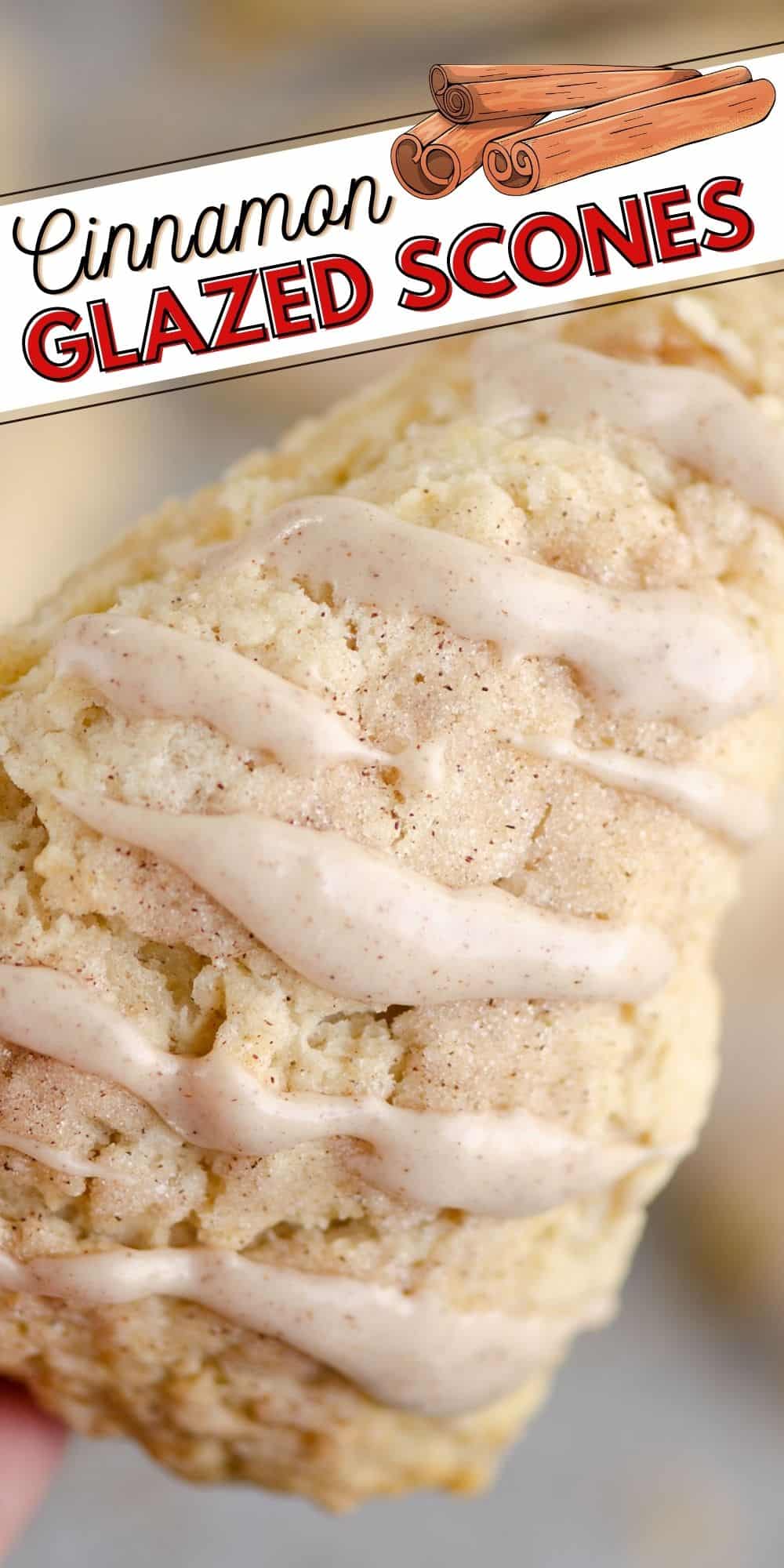 Glazed Cinnamon Scones