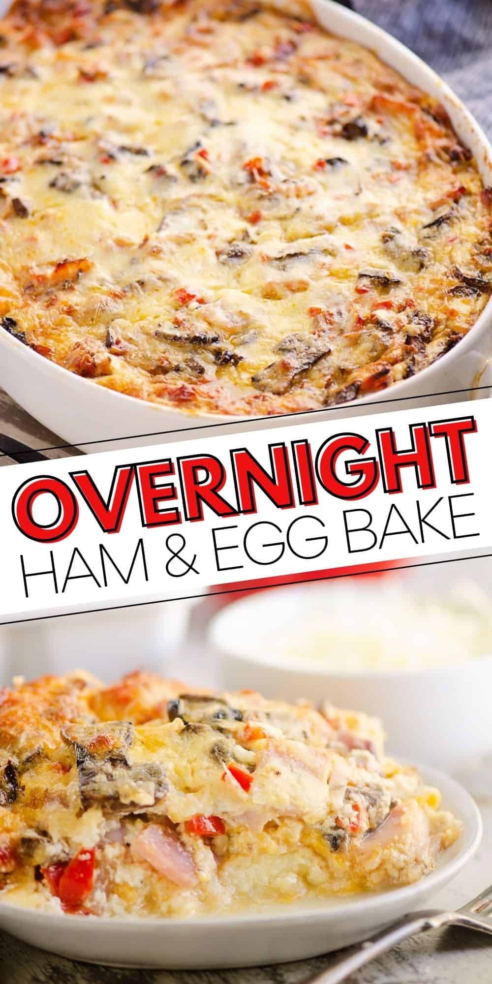 Overnight Ham & Vegetable Egg Casserole