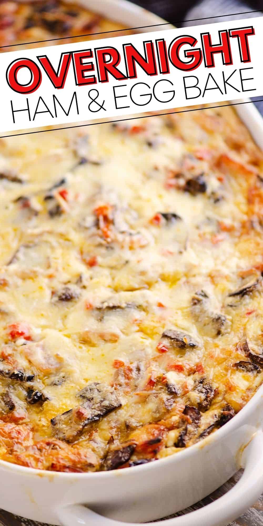 Overnight Ham & Vegetable Egg Casserole