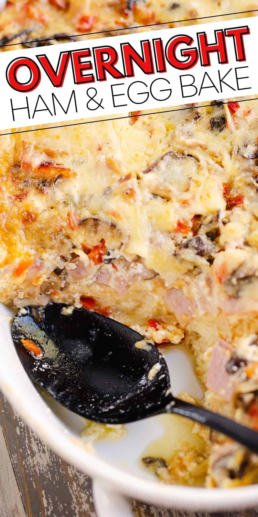 Overnight Ham & Vegetable Egg Casserole