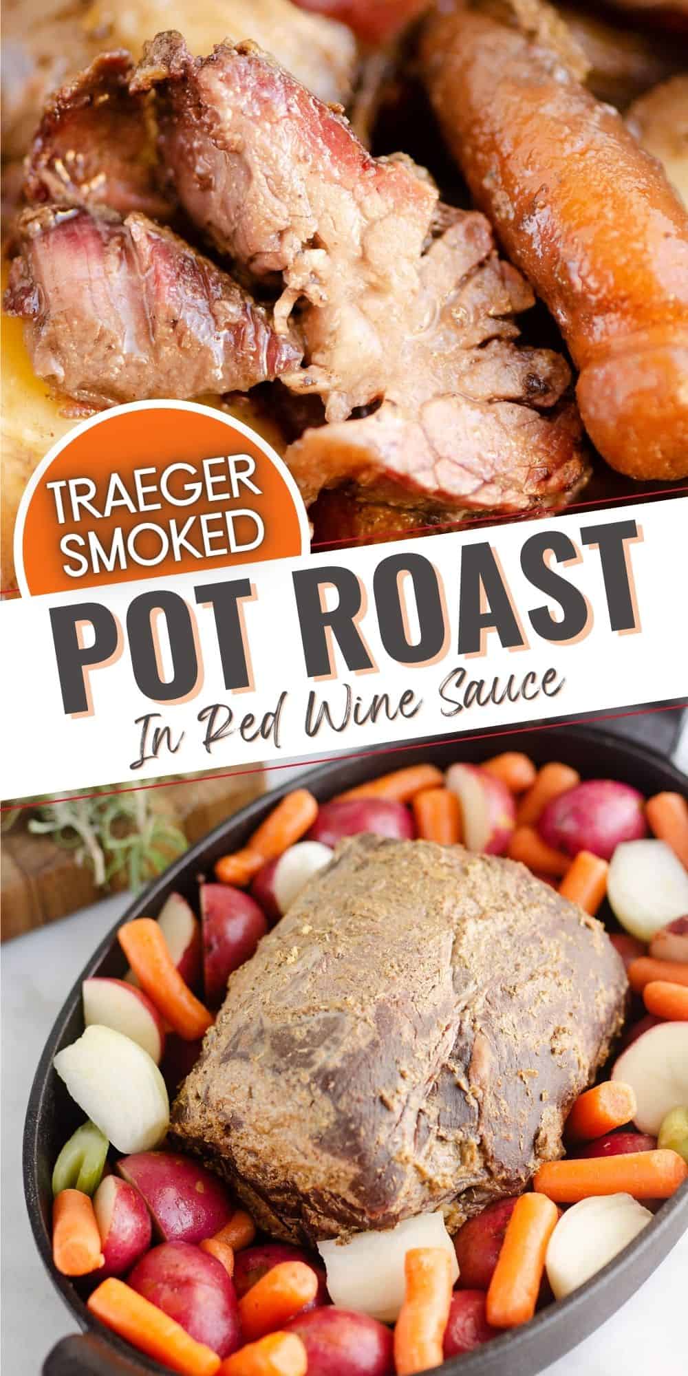 Traeger Smoked Pot Roast & Vegetables