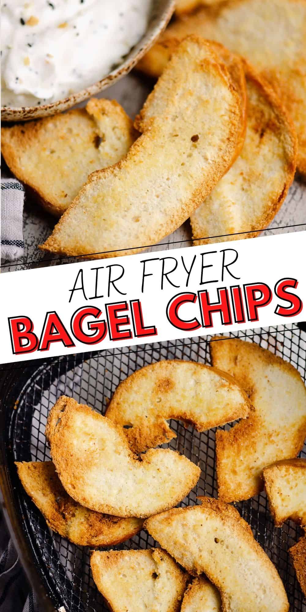 Air Fryer Bagel Chips
