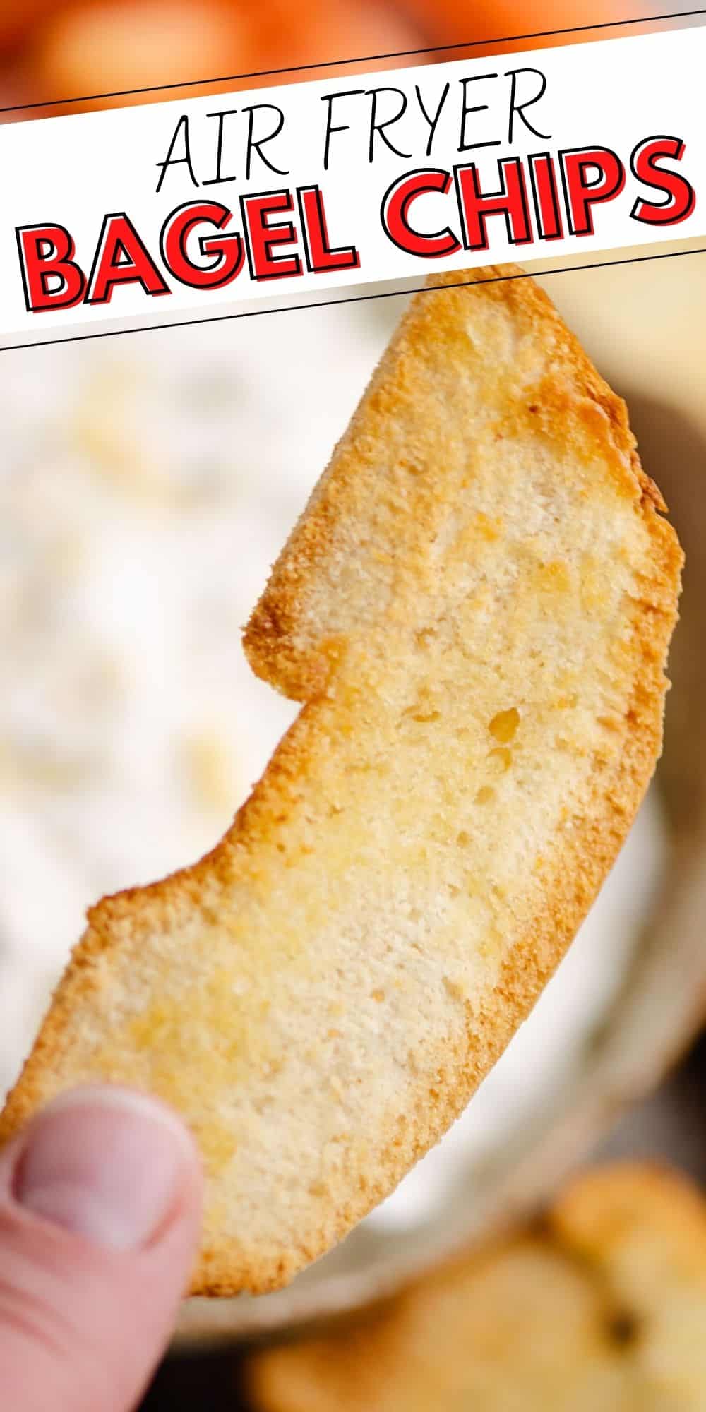 Air Fryer Bagel Chips
