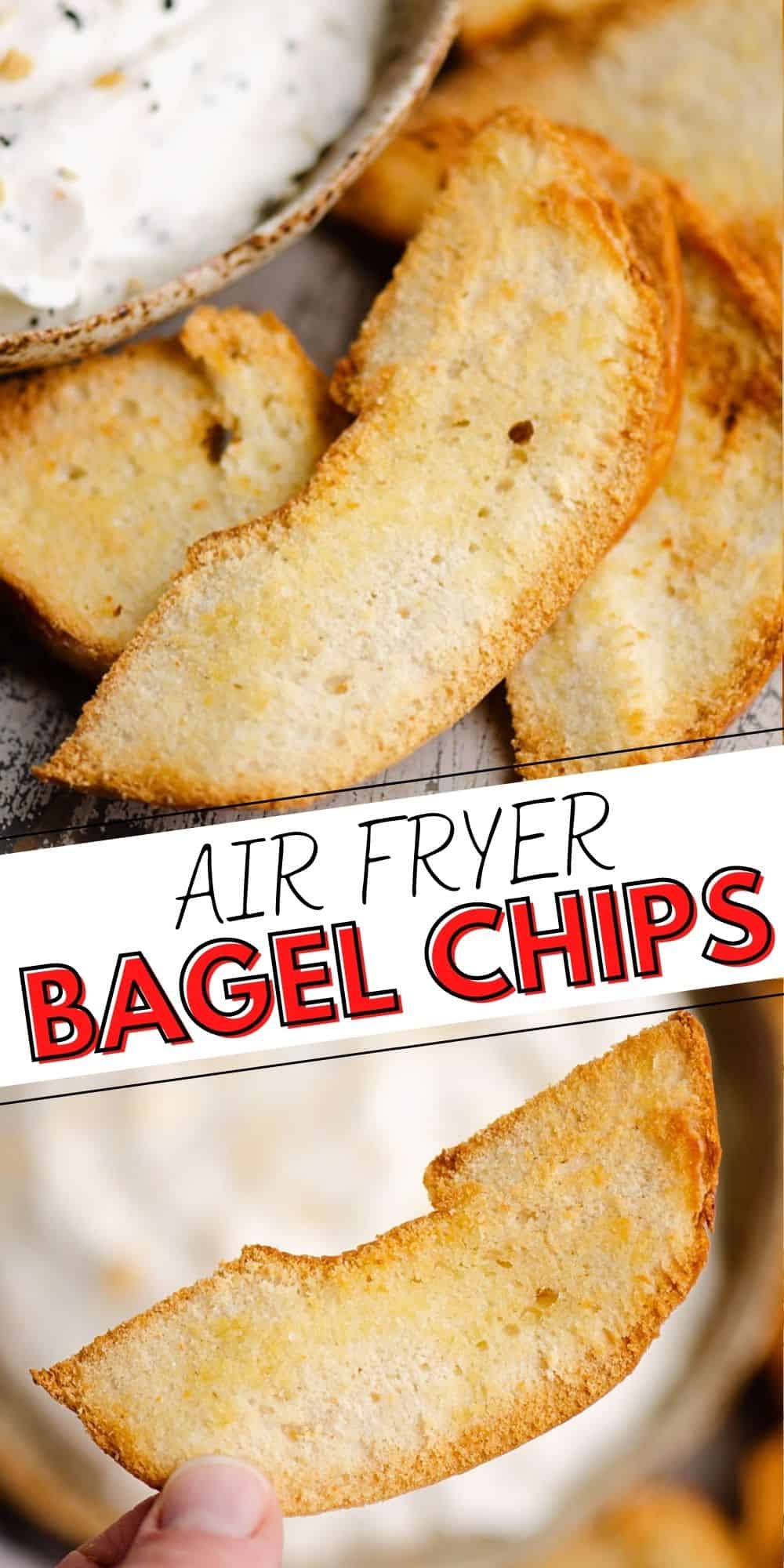 Air Fryer Bagel Chips